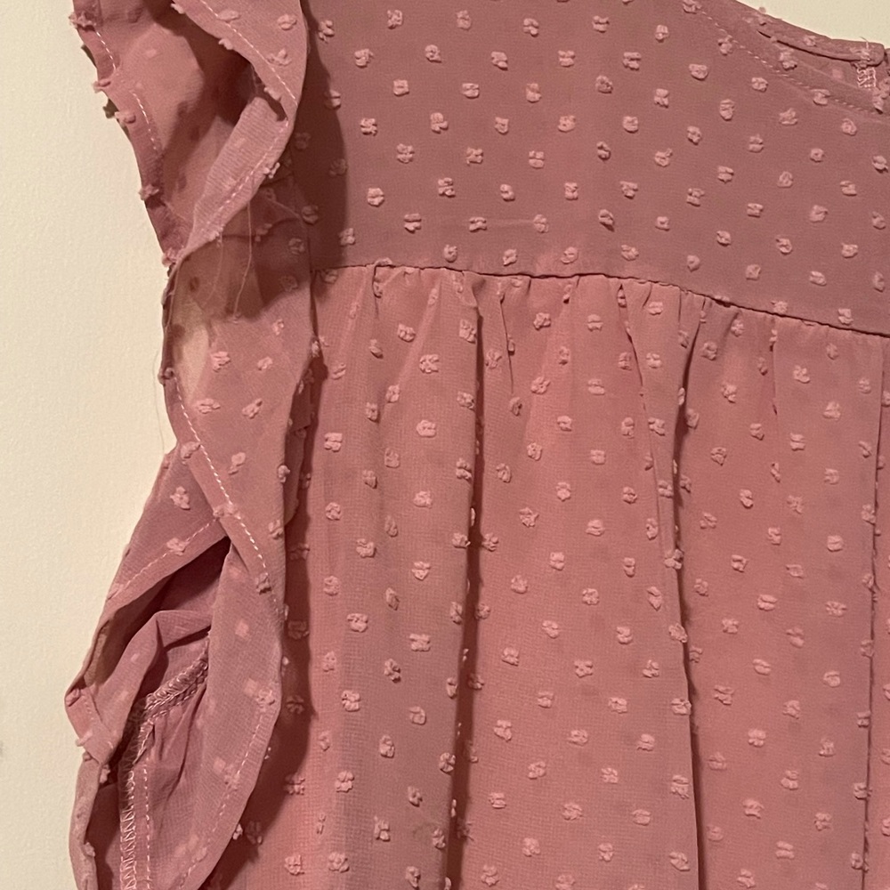 Dusty pink baby doll shirt - Picture 6 of 6